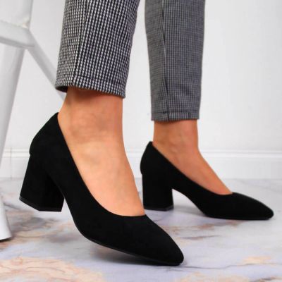 19. Sergio Leone W SK358A black high heel pumps 