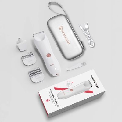 4. MAXGROOM M-9082 2-in-1 Women's Body and Face Trimmer - White