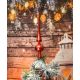 14. CHRISTMAS TREE TOP, HEIGHT 25 CM, RED