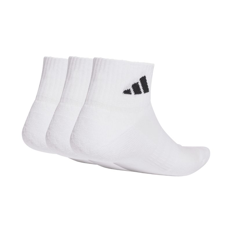 2. adidas Cushioned Sportswear Ankle 3P Socks, White JZ0523