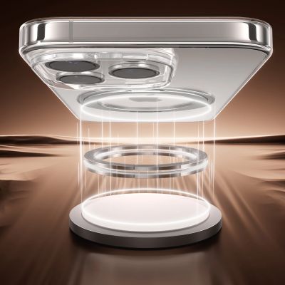 3. Joyroom JR-16JL6 iPhone 16 Pro Ultra-Thin MagSafe Compatible Case with 360° Ring Stand - Black