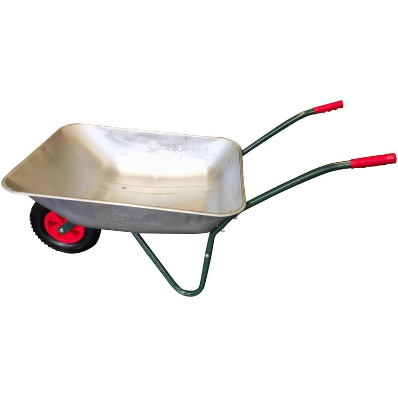 4. GALVANIZED GARDEN WHEELBAR 80KG 60L