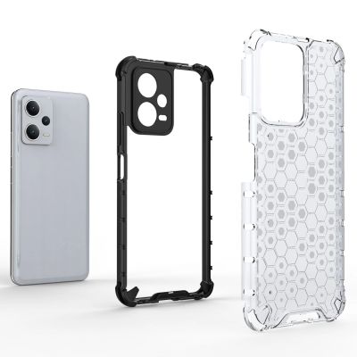5. Honeycomb case for Xiaomi Redmi Note 12 5G / Poco X5 5G armored hybrid case blue