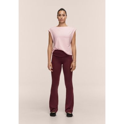 6. CASALL Sublime Folded Flare Pants, Burgundy
