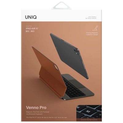 7. Uniq Venno Pro Magnetic Smart Case with Keyboard for iPad 11" 2025 / iPad Air 11" 2024 / 2025 / iPad Pro 11" 2018 / 2020 / 2021 / 2022 / 2024 - Brown