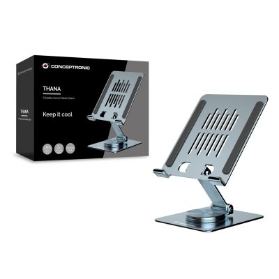 4. Conceptronic THANA09G Multimedia Stand Gray Tablet Multimedia Stand