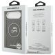8. Karl Lagerfeld IML Glitter Karl & Choupette Heads Logo MagSafe iPhone Air Case - Black