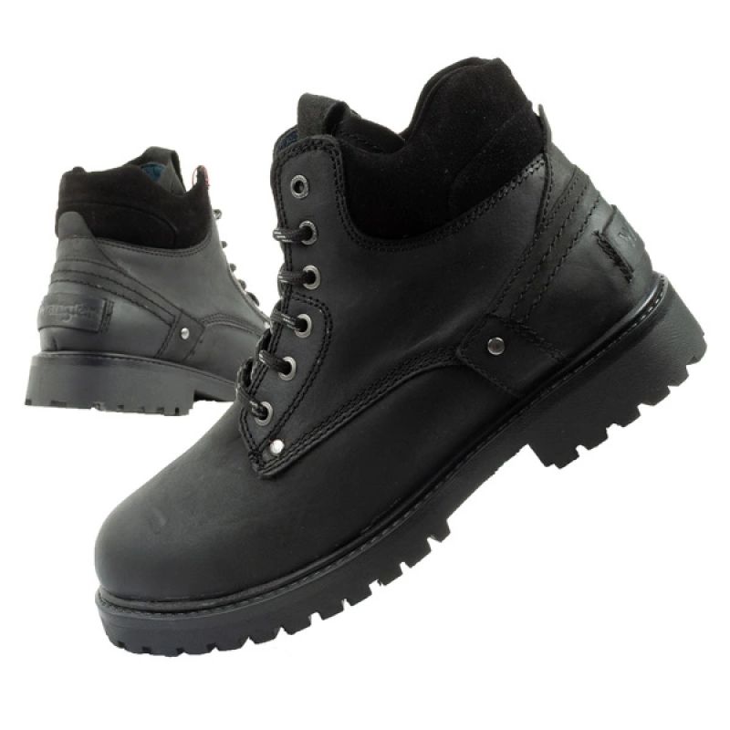 Wrangler Yuma men's boots, Chelsea boots, elegant leather, black