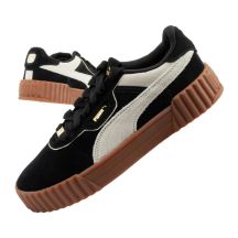 Puma women's sports shoes sneakers Carina 3.0 leather black fashionable