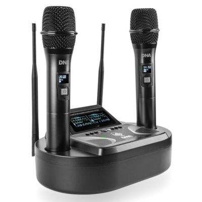 11. UMA VOCAL SET - Dual wireless set 2x handheld microphone + receiver with microphone charging station
