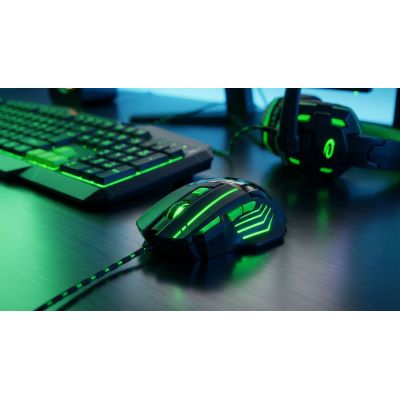 15. Esperanza Wolf EGM201G computer mouse (optical; 2400 DPI; black)