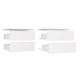 3. OPENO Drawer Module 2SZ with 2 Drawers, WHITE – for Walk-in Closet and Bedroom
