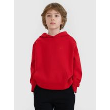 Boy's sweatshirt with hood, open, 4F 4FJWSS25TSWSM1852-62S