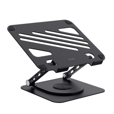 3. Trust ZEFF METAL Black Laptop Stand