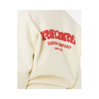 5. Women's RIP CURL Surf Puff Heritage Hoodie Beige