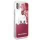 5. Karl Lagerfeld Liquid Glitter iPhone X Case - Pink