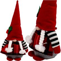 DECORATIVE gnome 30cm with rowan GIRL