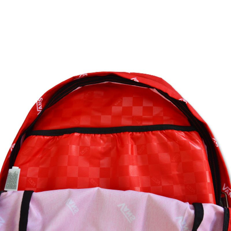 6. Vans New Skool Backpack 20L True Red - VN0006280PZ1