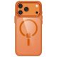 3. Tech-Protect Magmat Magsafe CC Case for iPhone 17 Pro Max / 18 Pro Max - Orange-Transparent