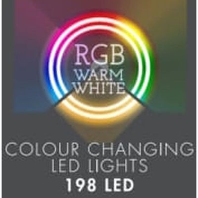 24. CHRISTMAS TREE LIGHTS 198 LED RGBW LIGHT CHAIN WITH REMOTE CONTROL