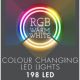 24. CHRISTMAS TREE LIGHTS 198 LED RGBW LIGHT CHAIN WITH REMOTE CONTROL