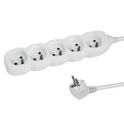 2. ESPERANZA POWER STRIP 5 SOCKETS 1.5M WHITE ELK207W