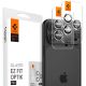 Spigen Glas.tR EZ Fit Optik Pro Camera Cover for iPhone 15 Pro / 15 Pro Max / 16 Pro / 16 Pro Max / 17 Pro / 17 Pro Max - 2 pcs.