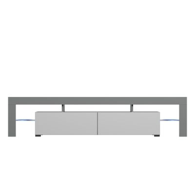 5. TORO 200 TV cabinet, gray/white gloss