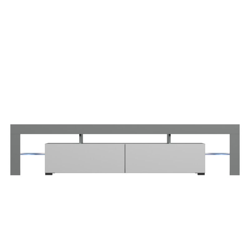 5. TORO 200 TV cabinet, gray/white gloss