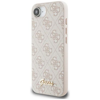 Guess 4G Script Logo MagSafe iPhone 16e Case - Pink