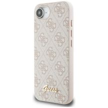Guess 4G Script Logo MagSafe iPhone 16e Case - Pink