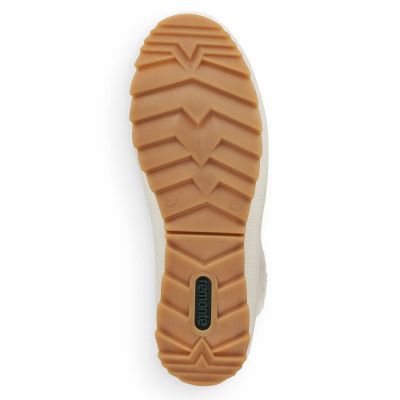 11. Remonte W RKR629 wool-lined waterproof leather ankle boots, white