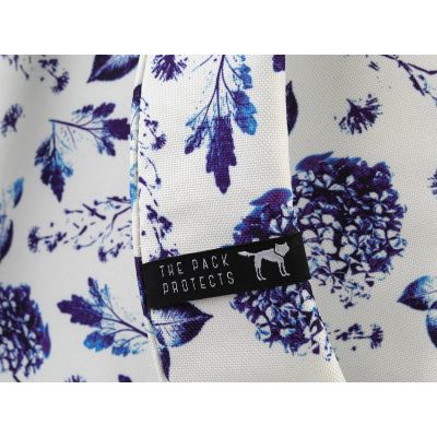 5. THE SOCIETY PACK XCLASSIC BACKPACK 181CPR702-72 OFF WHITE BLUE FLOWER ALLOVER