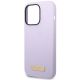 6. Guess GUHMP14LSBPLU iPhone 14 Pro 6.1" purple/purple hard case Silicone Logo Plate MagSafe