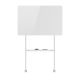 10. Ergo Office mobile dry-erase board, landscape orientation, white, single-sided, with shelf, board dimensions 1190x790mm, ER-306