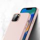 7. Dux Ducis Grit Leather Case for iPhone 14 Plus Elegant Faux Leather Cover (MagSafe Compatible) Pink