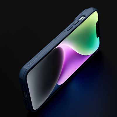 12. Nillkin Textured S Case iPhone 14 Pro Max armored cover with camera cover dark green