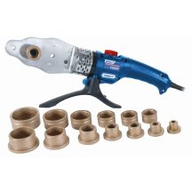 Dedra 1500W PVC pipe welder with accessories and case