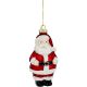 2. MOLDED GLASS CHRISTMAS ORNAMENT SANTA CLAUS SASKA GIFT & DECOR