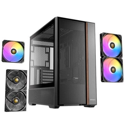 15. Antec FLUX REAR Midi Tower, Black
