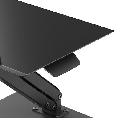 7. MACLEAN DESK STAND FOR MONITOR OR LAPTOP, GAS SPRING, FOR SITTING AND STANDING WORK, BLACK MC-493