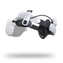 BoboVR M3 Pro Strap for Meta Quest 3 VR Headset + BoboVR B2 Battery - Black and White
