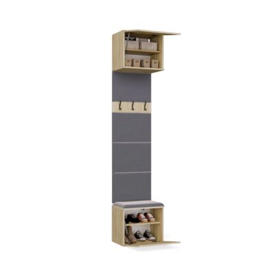 3. HAGA Coat Rack, 1 pc., Sonoma