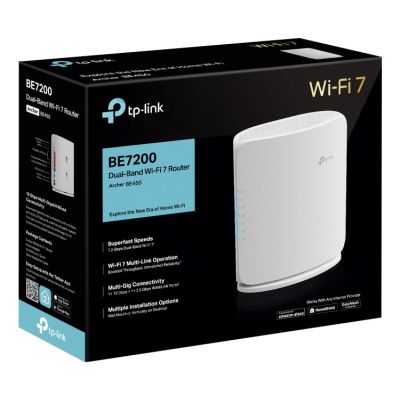 TP-Link Archer BE450 Wireless Router Multi-Gigabit Ethernet Dual-Band (2.4 GHz/5 GHz) White