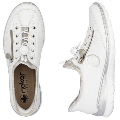 3. Women's white sports shoes Rieker L32F1-80