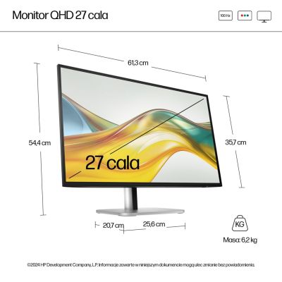 8. HP S5 PRO 527PQ 27 QHD (2560x1440) FHD IPS 350n 5ms DP HDMI USB-B HAS 3/3/0