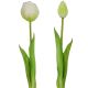 18. BOUQUET OF 5 WHITE PEONY TULIPS 39 CM LIFE-LIKE SPRING DECORATION