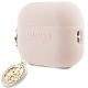 3. Guess GUAP23DSLGHDP AirPods Pro 2 cover pink/pink 3D Rubber 4G Diamond Charm