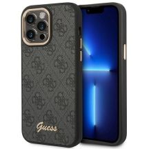 Guess 4G Vintage Gold Logo case for iPhone 14 Pro - black