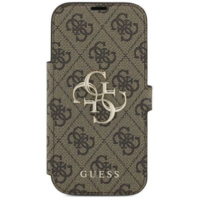 3. Guess Book 4G Metal Logo Case for iPhone 18 Pro / 17 Pro - Brown